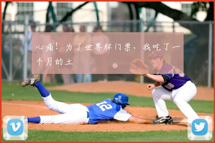 心痛！为了世界杯门票，我吃了一个月的土